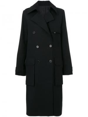 Двубортное пальто Juun.J. Цвет: чёрный