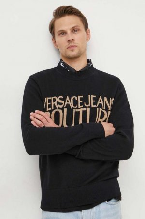 Свитер с оттенком кашемира , черный Versace Jeans Couture