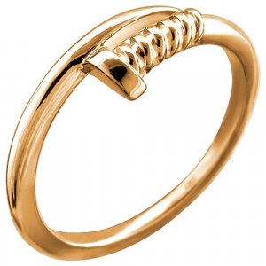 Кольцо , красное золото, 585 проба, размер 16 Эстет