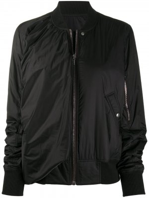 Бомбер с драпировкой Rick Owens. Цвет: черный