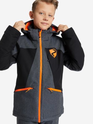 Куртка утепленная для мальчиков , Серый, размер 140 Ziener. Цвет: серый