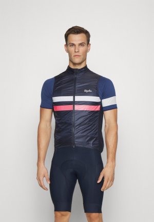 Велосипедная куртка Mens Brevet Gilet , цвет dark navy/hi-vis pink/white Rapha
