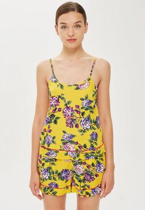 Майка домашняя Topshop. Цвет: желтый