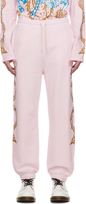 Розовые брюки для отдыха с графическим рисунком Charles Jeffrey LOVERBOY