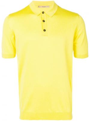 Классическая рубашка-поло Nuur. Цвет: желтый