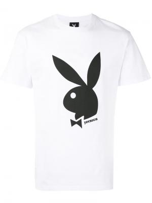 Классическая футболка Playboy Joyrich. Цвет: белый