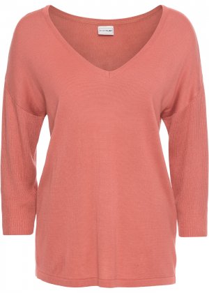 Пуловер bonprix. Цвет: розовый