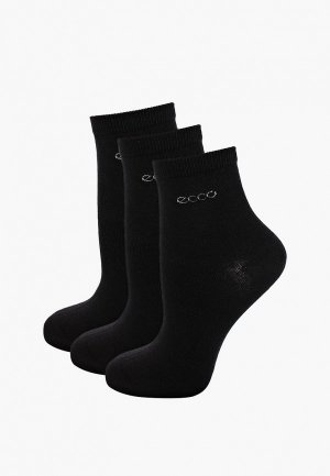 Носки 3 пары Ecco. Цвет: черный