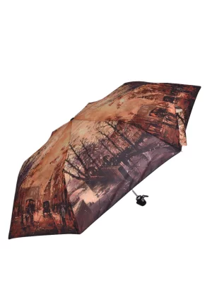 Зонт женский 23715 коричнево-бежевый ZEST