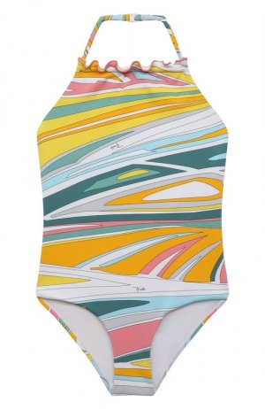 Слитный купальник Emilio Pucci. Цвет: разноцветный