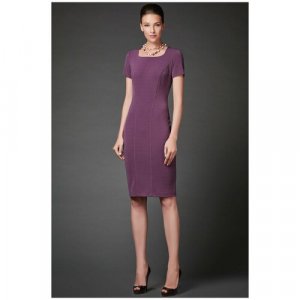 Платье , размер 52, фиолетовый Арт-Деко. Цвет: розовый