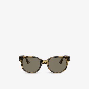 PO3257S 51 квадратные солнцезащитные очки из ацетата с черепаховым принтом , серый Persol