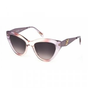 Солнцезащитные очки , бабочка, оправа: пластик, для женщин, розовый Blumarine. Цвет: розовый