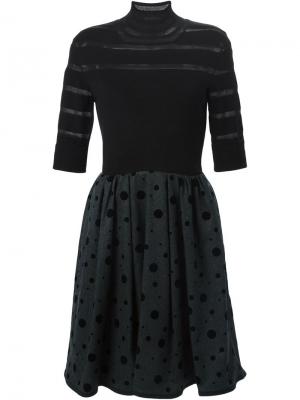 Расклешенное платье IM Isola Marras I'M. Цвет: чёрный