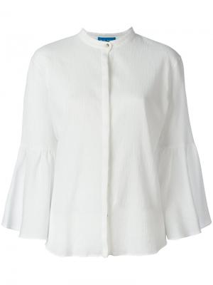 Блузка Goldie Mih Jeans. Цвет: белый