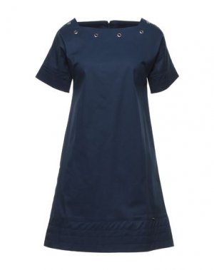 Короткое платье NUALY. Цвет: темно-синий