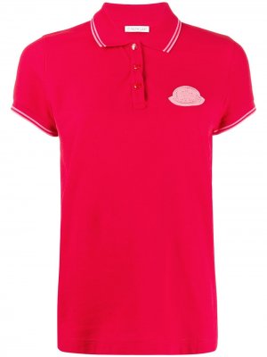 Рубашка-поло с логотипом Moncler. Цвет: красный