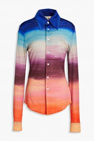 Рубашка из джерси с принтом, многоцветный Marni
