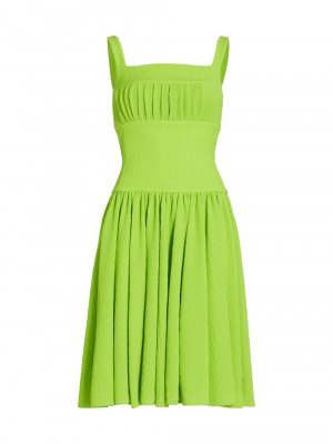Текстурированное платье миди Mina , зеленый Emilia Wickstead