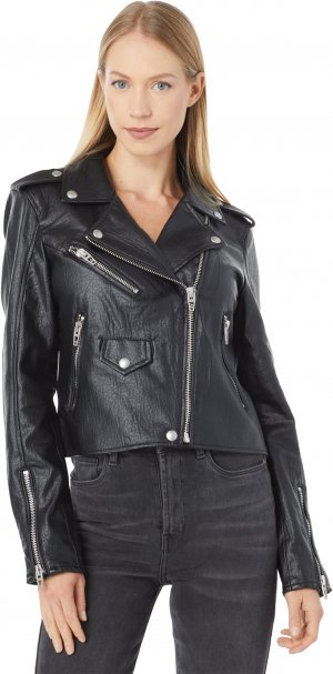 Куртка Leather Cropped Moto Jacket , цвет Morning Gram Blank NYC