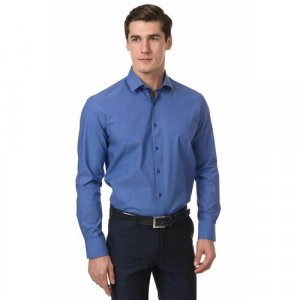Рубашка , размер 42/182, синий GroStyle. Цвет: синий