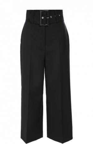 Укороченные брюки с завышенной талией и широким поясом Givenchy. Цвет: черный