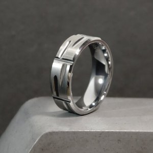 Кольцо обручальное CARRAJI, размер 21, серебряный Carraji. Цвет: серебристый