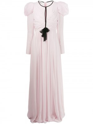 Вечернее платье с шифоновым слоем Giambattista Valli. Цвет: розовый