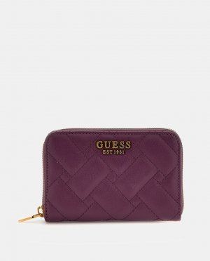 Стеганый кошелек среднего фиолетового цвета , фиолетовый Guess