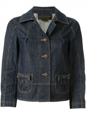 Джинсовая куртка с длинными рукавами pre-owned Louis Vuitton. Цвет: синий