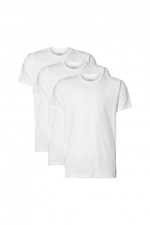 Комплект футболок с круглым вырезом (3 шт.) CALVIN KLEIN, белый Klein