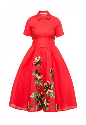 Платье Yukostyle. Цвет: красный