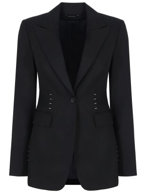 Пиджак однотонный VASSA&CO. Цвет: черный