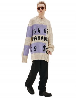 Вязаный свитер с принтом Paradise Jil Sander