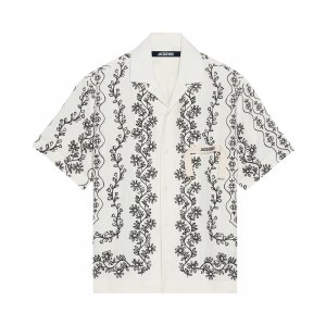 Рубашка для боулинга Flower Garland, Белый/Черный Jacquemus