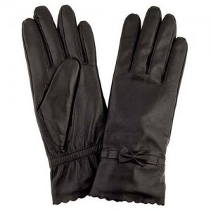 Перчатки , размер 6,5, черный GIORGIO FERRETTI. Цвет: черный