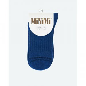 Носки , размер 35-38 (23-25), синий MiNiMi. Цвет: синий