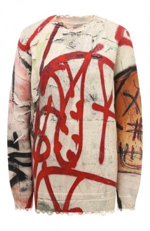 Хлопковый свитер R13. Цвет: красный