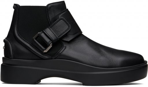 Черные кожаные ботинки челси Solid Homme