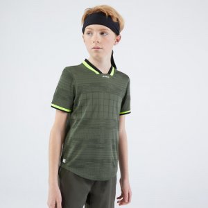 Теннисная рубашка для мальчика - Сухая Хаки , цвет verde ARTENGO