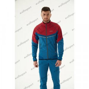 Разминочная куртка PREMIUM KV+. Цвет: синий/красный