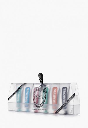 Комплект зубных паст Marvis 6 FLAVOURS PACK. Цвет: прозрачный