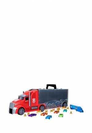 Набор игровой Givito Детская машинка серии Мой город (Автовоз - кейс 64 см, красный, с тоннелем. из 6 машинок, 1 фуры и 12 дорожных знаков). Цвет: разноцветный