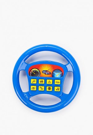 Игрушка интерактивная Играем Вместе Электронный руль, 20х20 см. Цвет: синий
