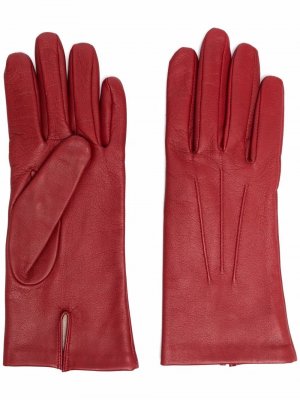 Кожаные перчатки Mackintosh. Цвет: красный