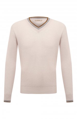 Пуловер из кашемира и льна Fioroni. Цвет: кремовый