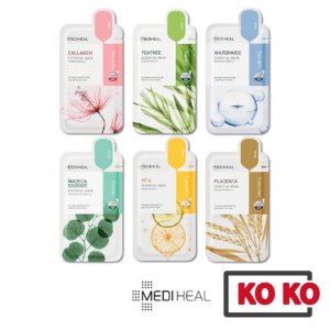[MEDIHEAL] [НОВИНКА 2023 ГОДА] Essential Mask Pack Healing Line x 10 листов (1box) 6 типов / мастер-листов лиц Mediheal