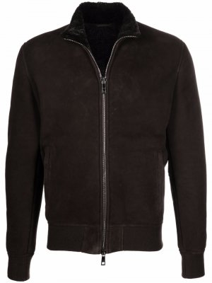 Куртка на молнии Giorgio Brato. Цвет: коричневый