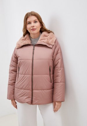 Куртка утепленная Dixi-Coat. Цвет: розовый