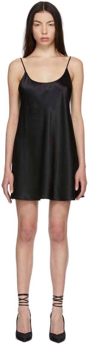 Black Silk Short Slip Dress La Perla. Цвет: 0002 black